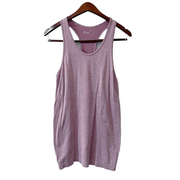 Zyia Red Scoop Neck Racerback Tank Women's Size Medium Lightweight Stretch - Picture 1 of 7